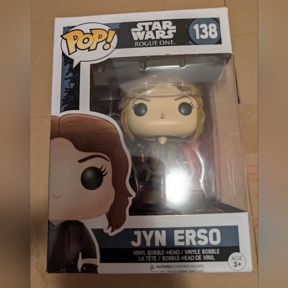 Pop Jyn Erso Vinyl Figure - Black and Brown